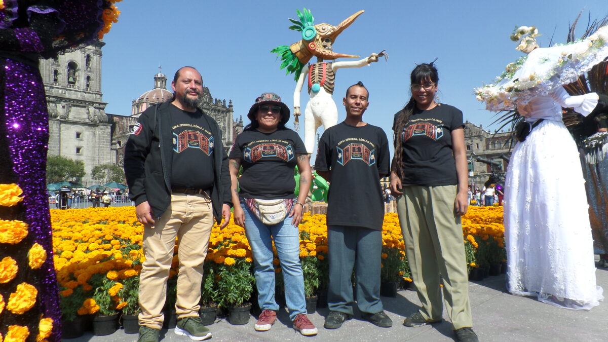 ofrenda monumental en el zocalo de cdmx